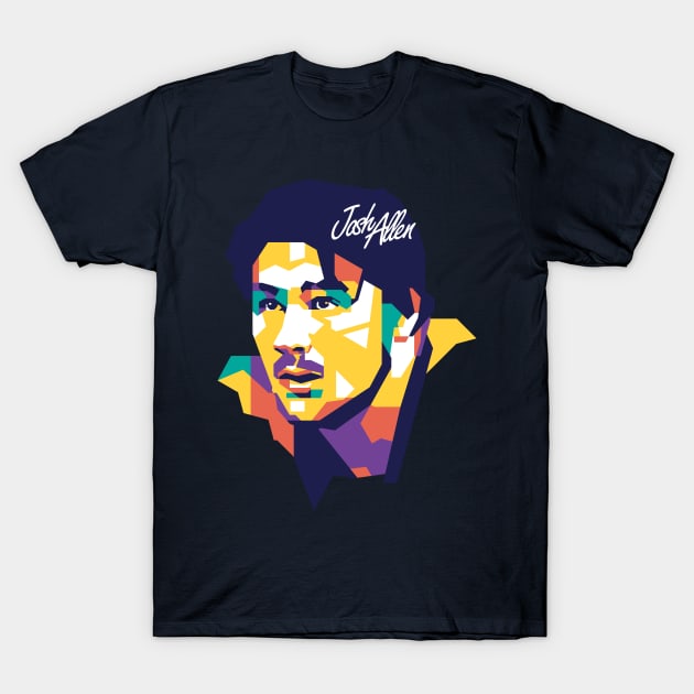 Josh Allen on WPAP art #1 T-Shirt by pentaShop